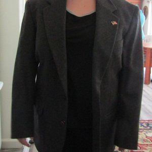gray camel hair sports jacket
